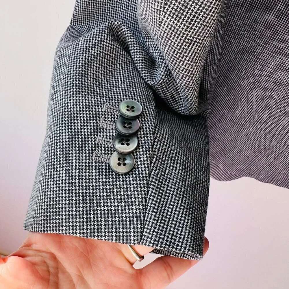 Boglioni Men woven cotton sport coat, Gray
